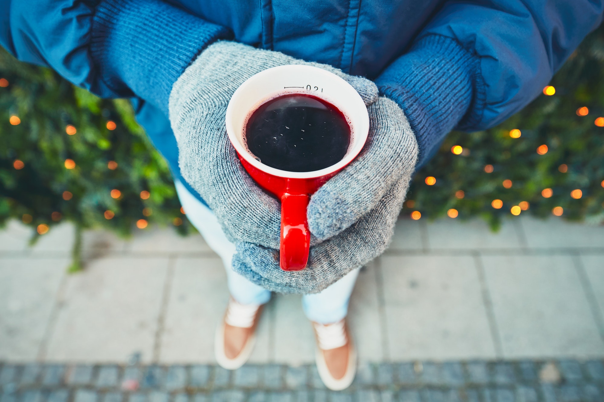 Hot wine at the Christmas market